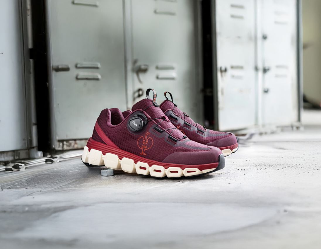 Schuhe: O1 Berufsschuhe e.s. Rexburg low + mahagonirot