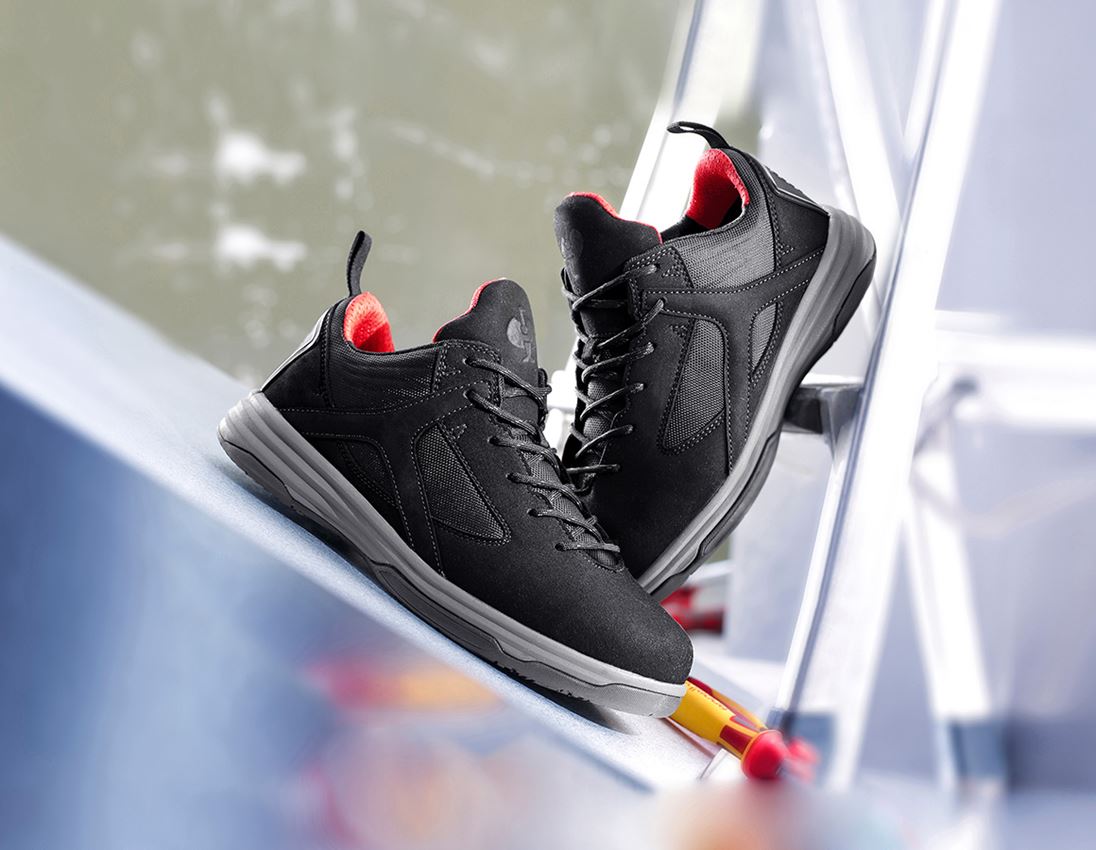 S1: e.s. S1 Sicherheitshalbschuhe Polana low + schwarz