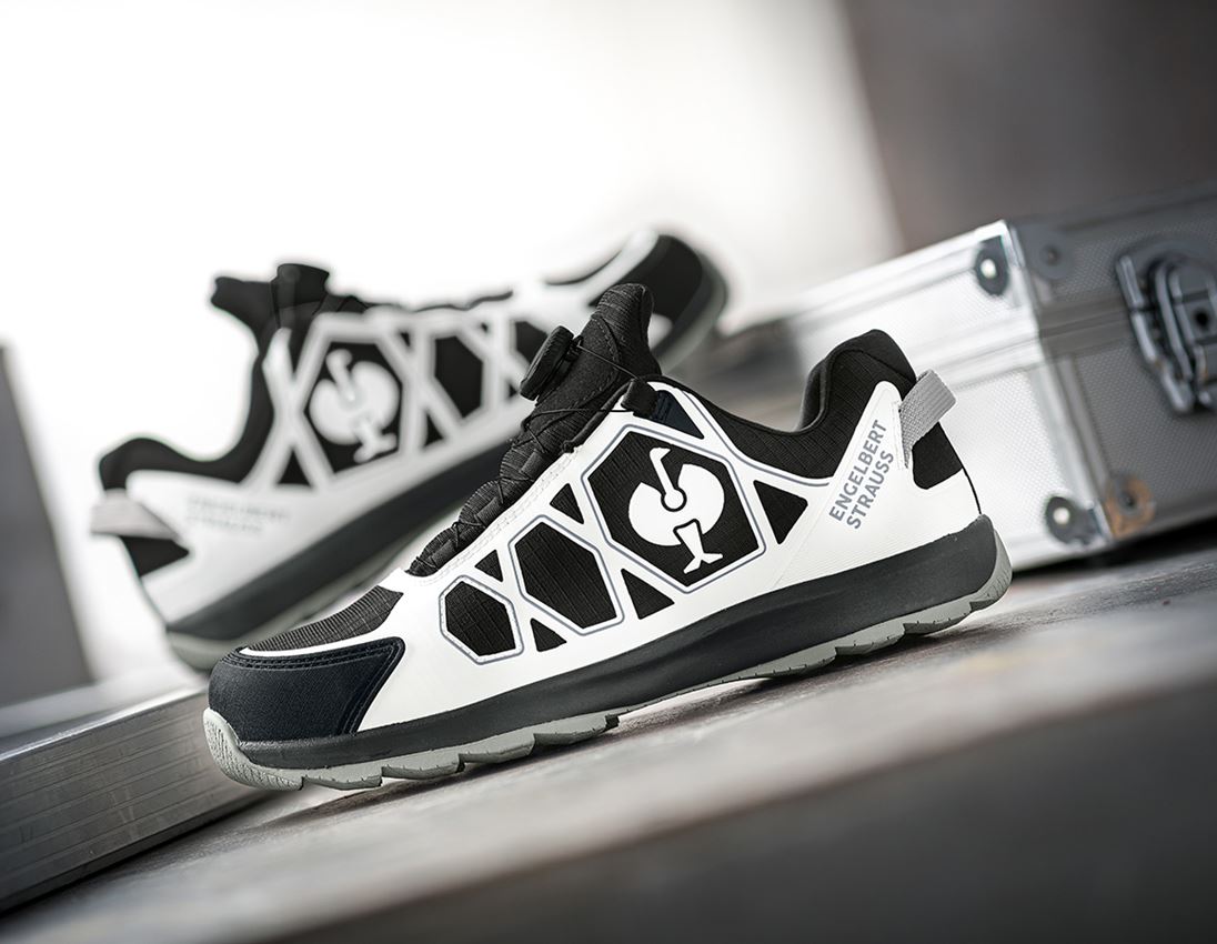 S1: S1 Sicherheitshalbschuhe e.s. Baham II low + schwarz/weiß
