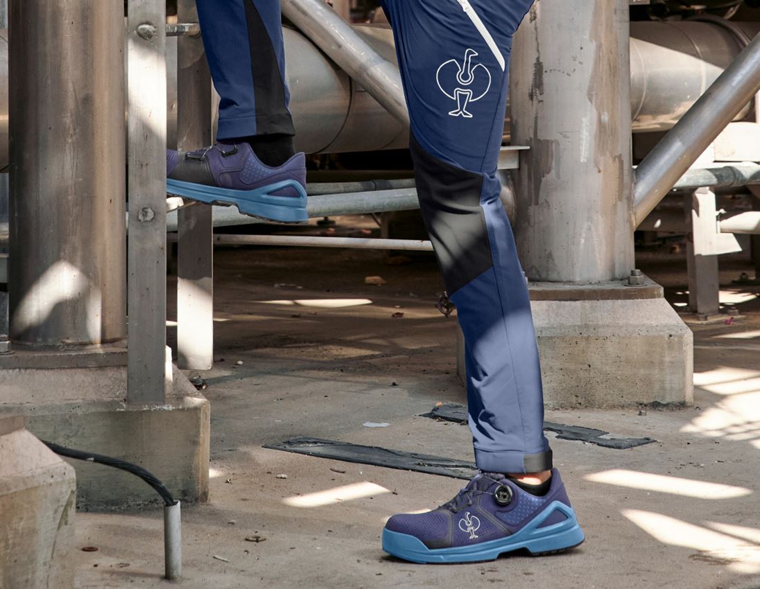 S1: S1 Sicherheitshalbschuhe e.s. Mareb + tiefblau/alkaliblau 1