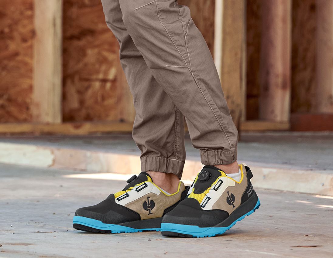 S1: S1 Sicherheitshalbschuhe e.s. Nakuru low + pergament/schwarz/bergblau 1