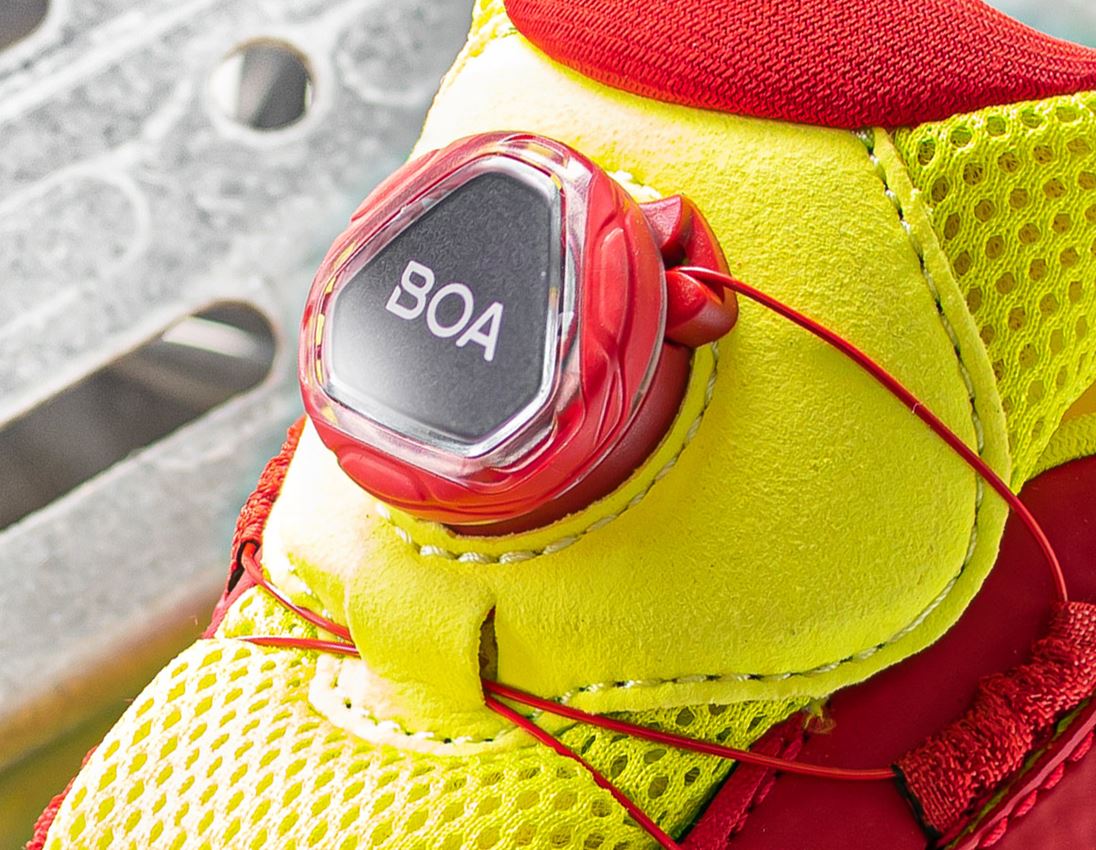 S1: S1 Sicherheitshalbschuhe e.s. Tegmen IV low + feuerrot/warngelb 1