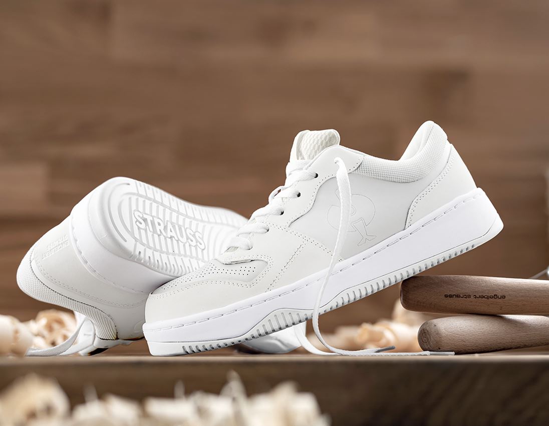 S1: S1 Sicherheitshalbschuhe e.s. Eindhoven low + weiß