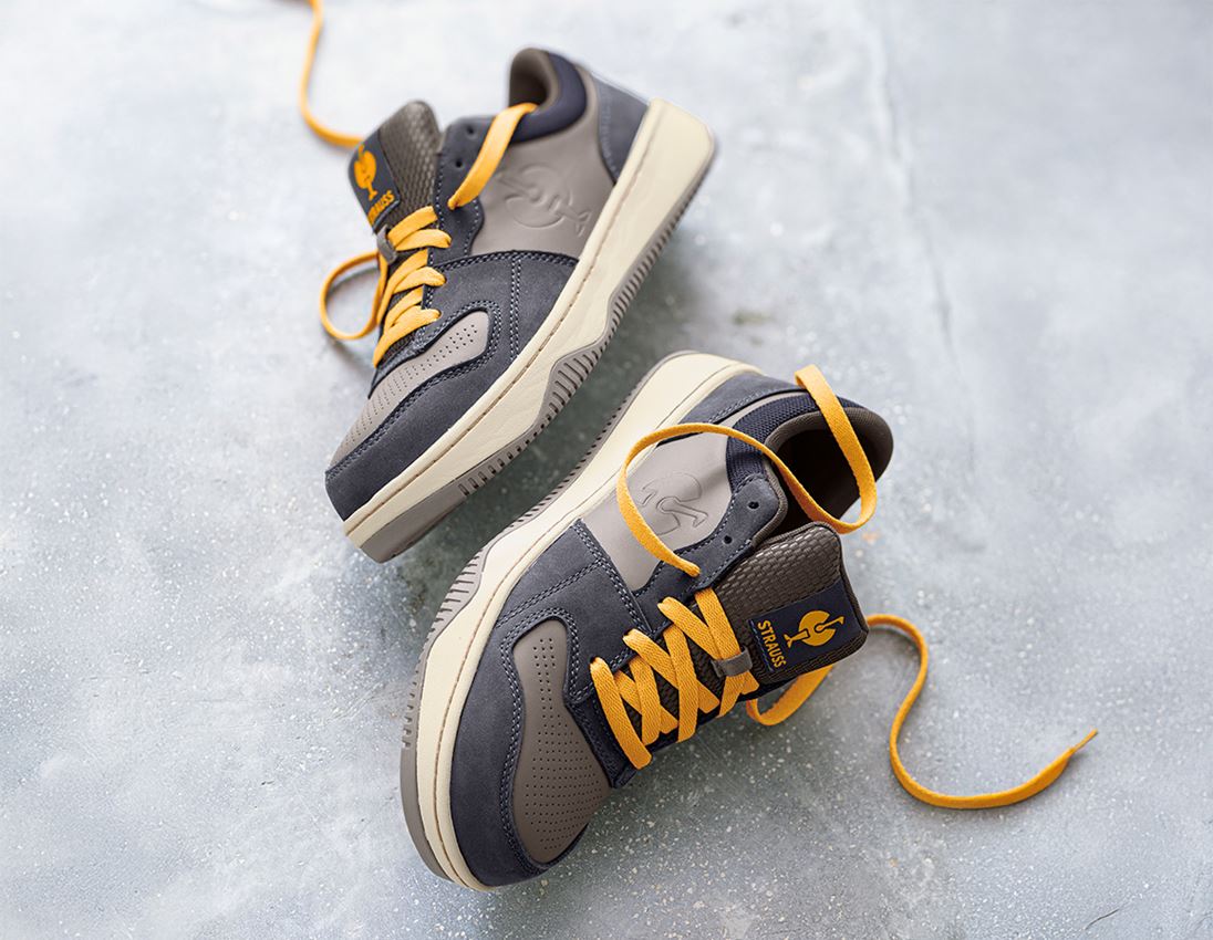 Gastro: S1 Sicherheitshalbschuhe e.s. Eindhoven low + neroblau/steingrau 1
