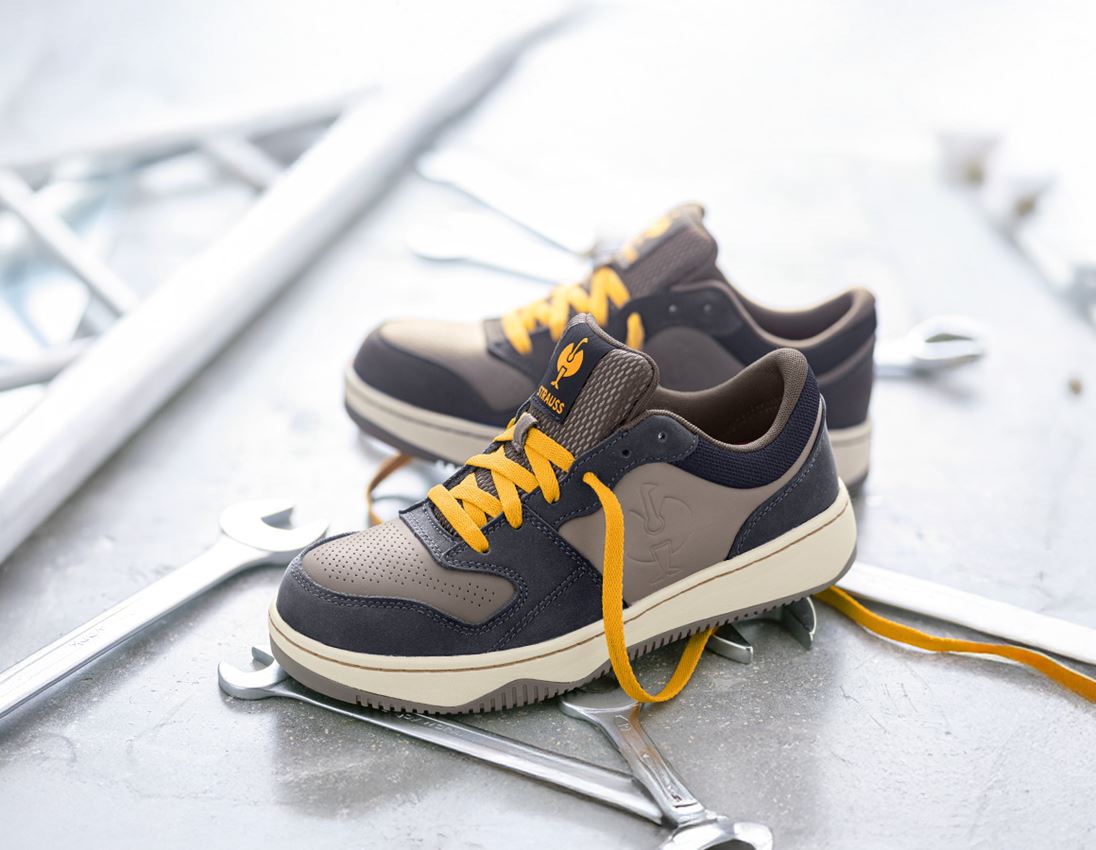 Gastro: S1 Sicherheitshalbschuhe e.s. Eindhoven low + neroblau/steingrau
