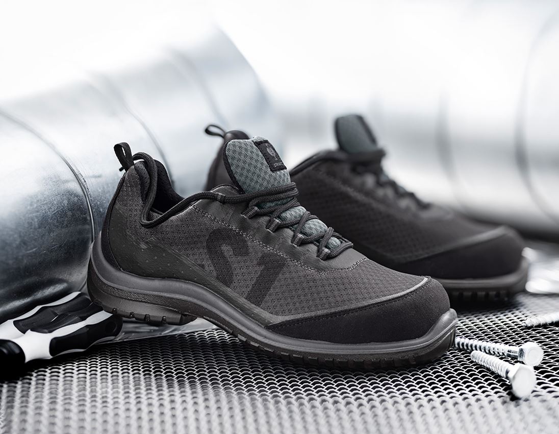 S1P: S1PS Sicherheitshalbschuhe e.s. Cuenca + schwarz