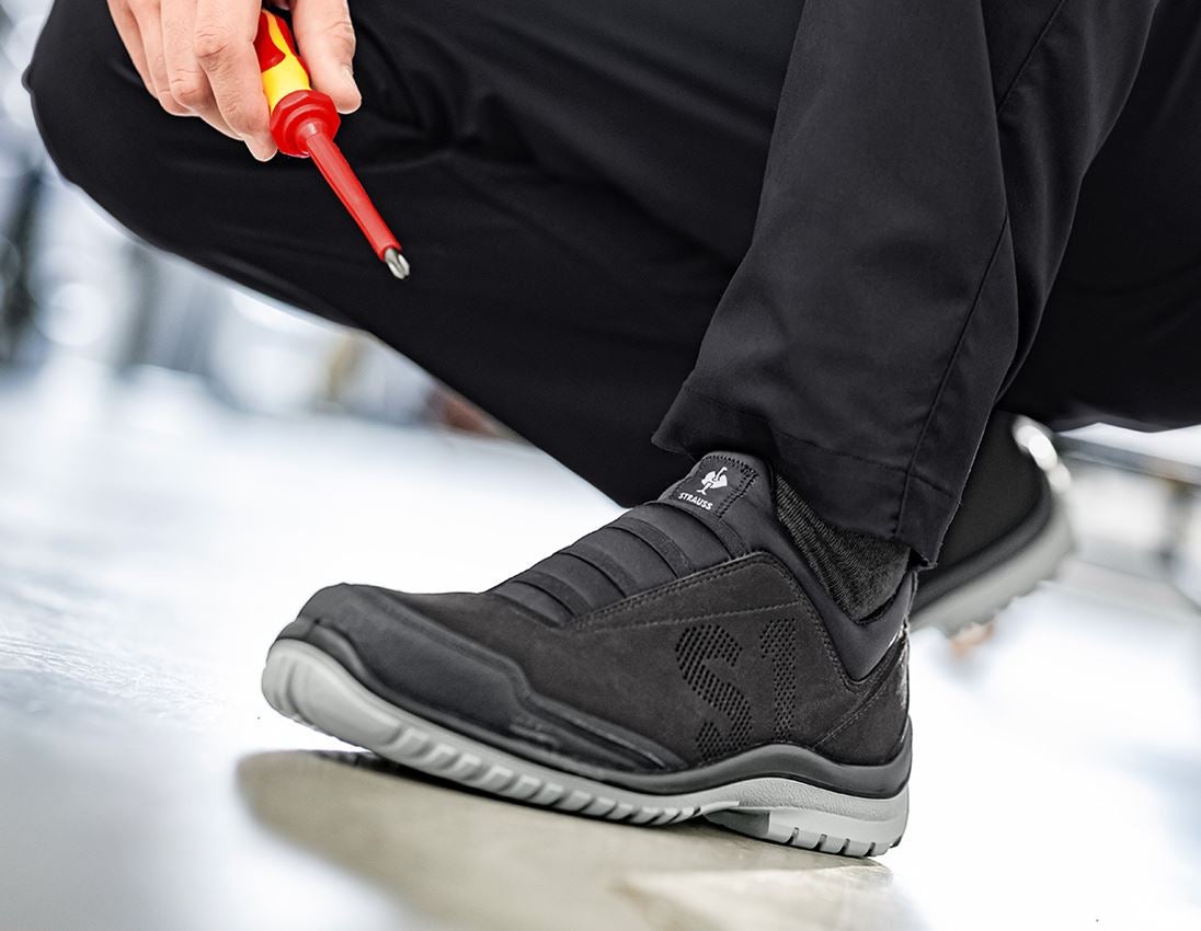 S1P: S1PS Sicherheitshalbschuhe e.s. Segovia + schwarz 1