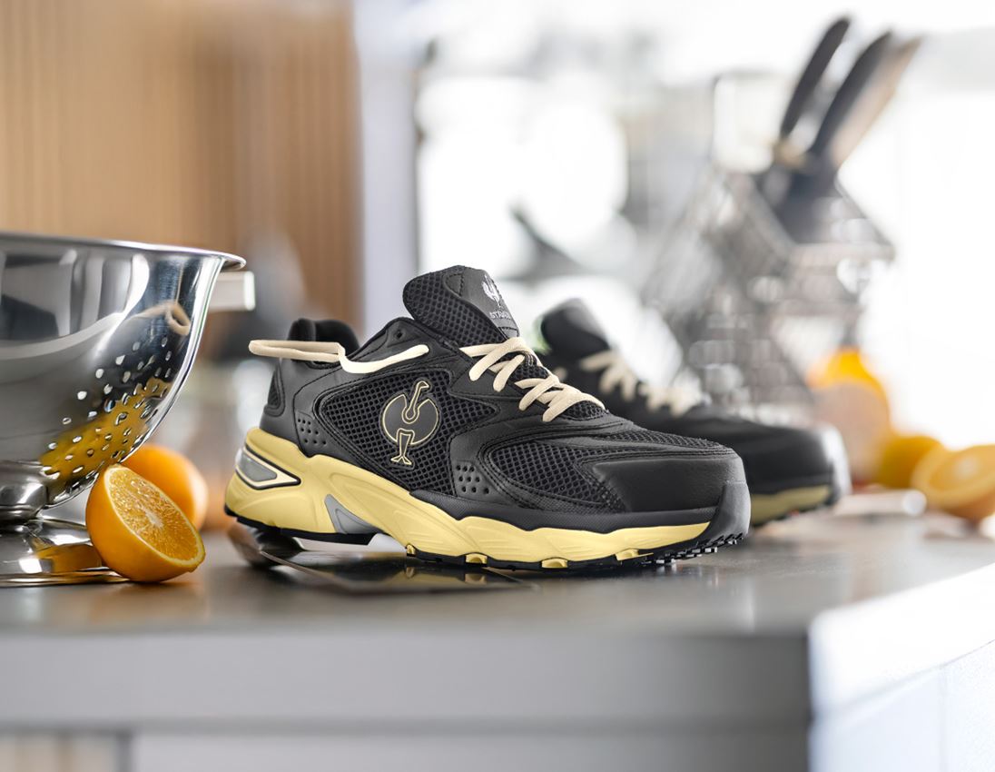 Medical: S1 Sicherheitsschuhe e.s. St. Louis low + schwarz/sand