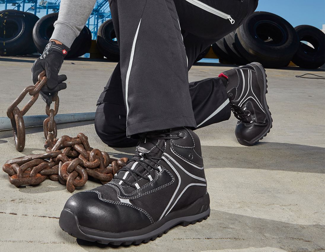 S3: e.s. S3 Sicherheitsschuhe Zahnia mid + schwarz 1