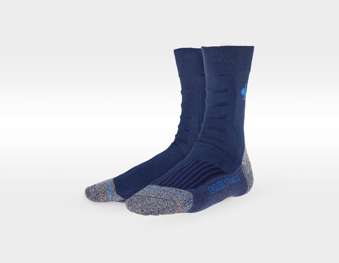 Socken | Strümpfe: e.s. Allround Socken Function cool/high + dunkelblau