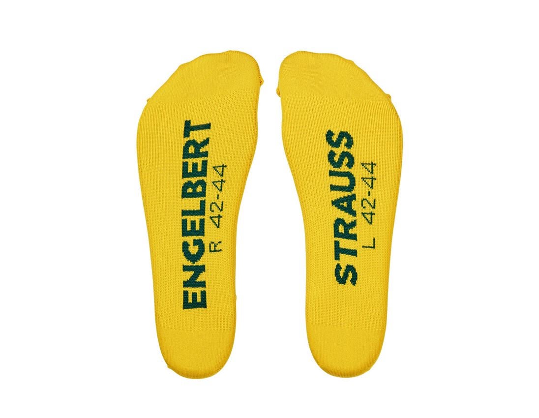 Bekleidung: Funktionssocken e.s.trail light/high, 3er pack + smaragdgrün+mahagonirot+chromgelb 3