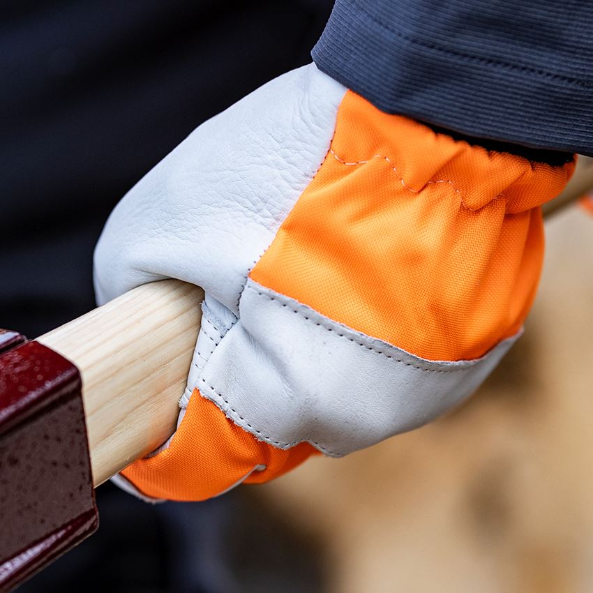 Leder: Leder-Forst- Schnittschutzhandschuhe 2