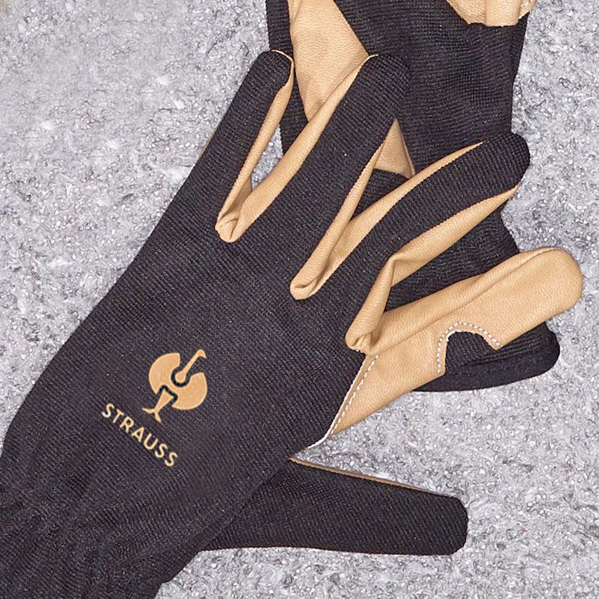 Hybrid: Montage-Handschuhe Intense light + schwarz/braun 2