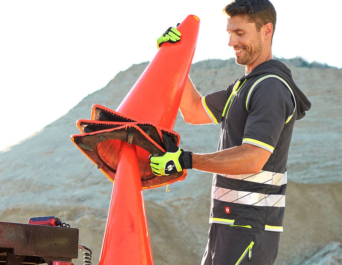 Handschuhe: Handschuhe e.s.ambition + schwarz/warngelb 4