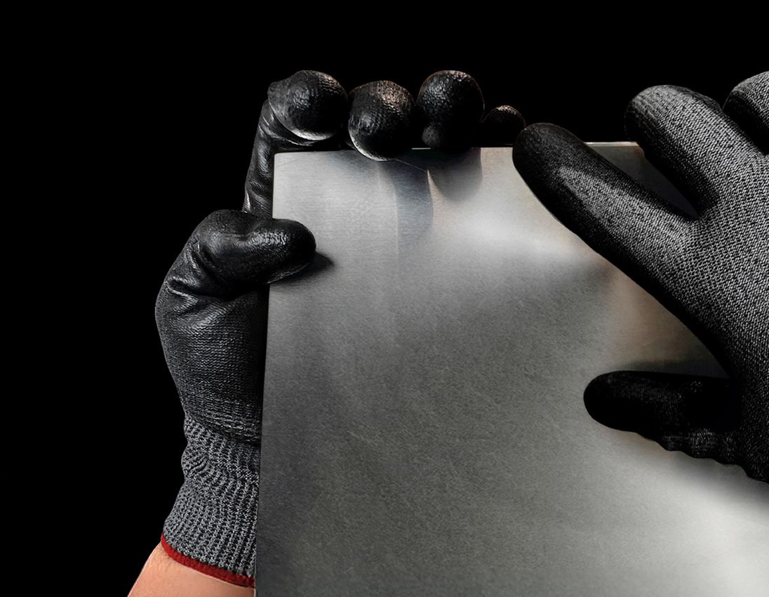 Arbeitsschutz: PU-Schnittschutzhandschuhe, Cut F 2