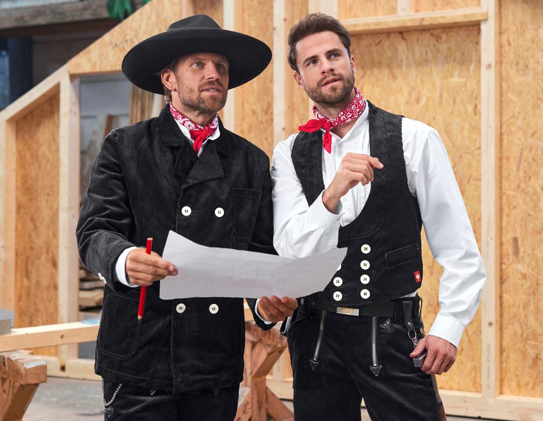 Jacken: Zunftjacke Grobcord + schwarz 2