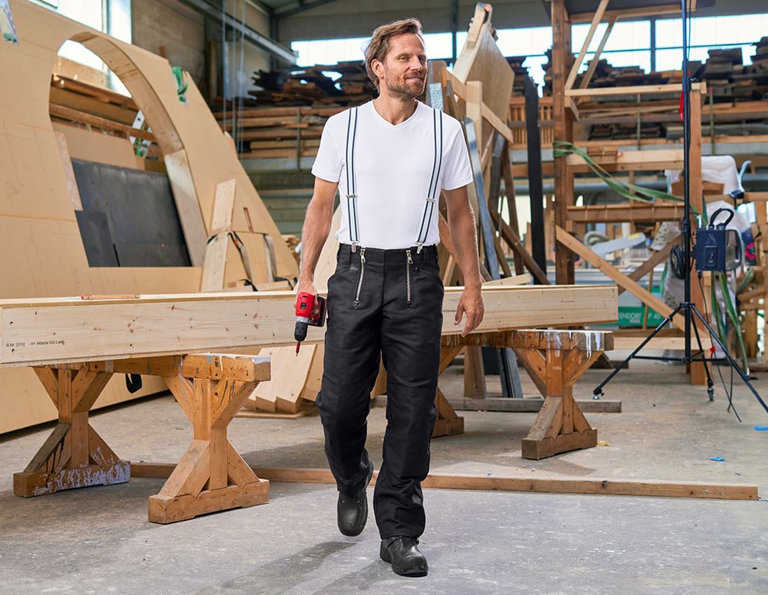 Hosen: e.s. Zunfthose Doppelpilot, o. Schlag + schwarz 2