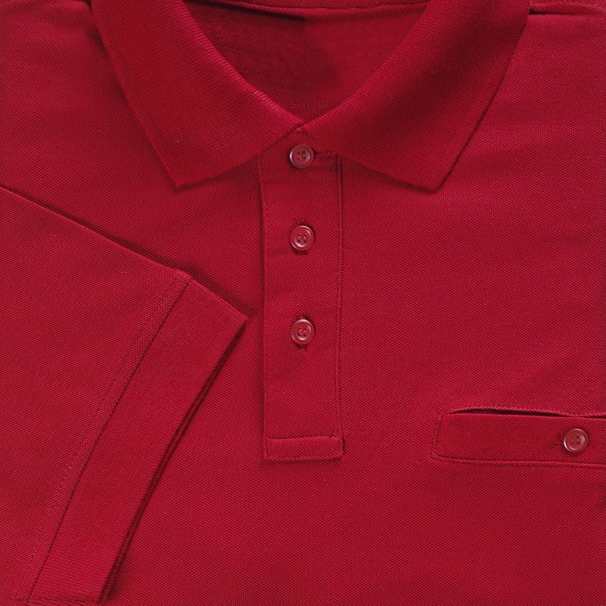 Shirts & Co.: e.s. Polo-Shirt cotton Pocket + rot 2