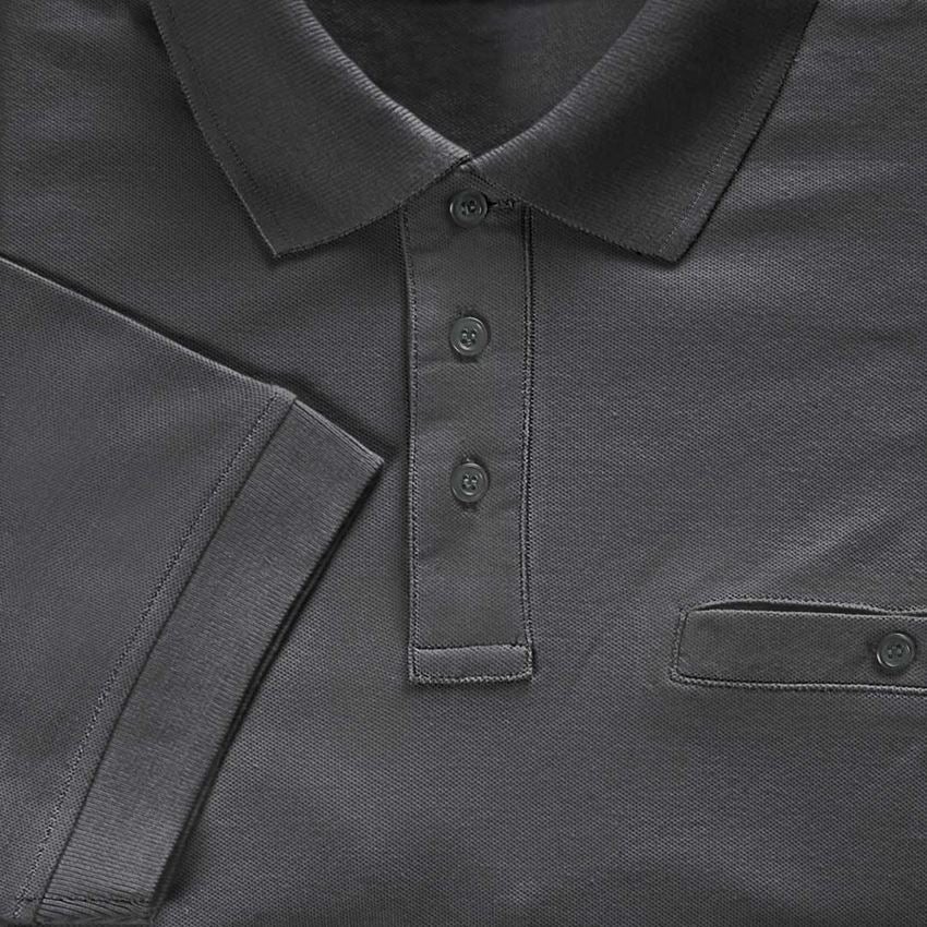 Shirts & Co.: e.s. Polo-Shirt cotton Pocket + anthrazit 2