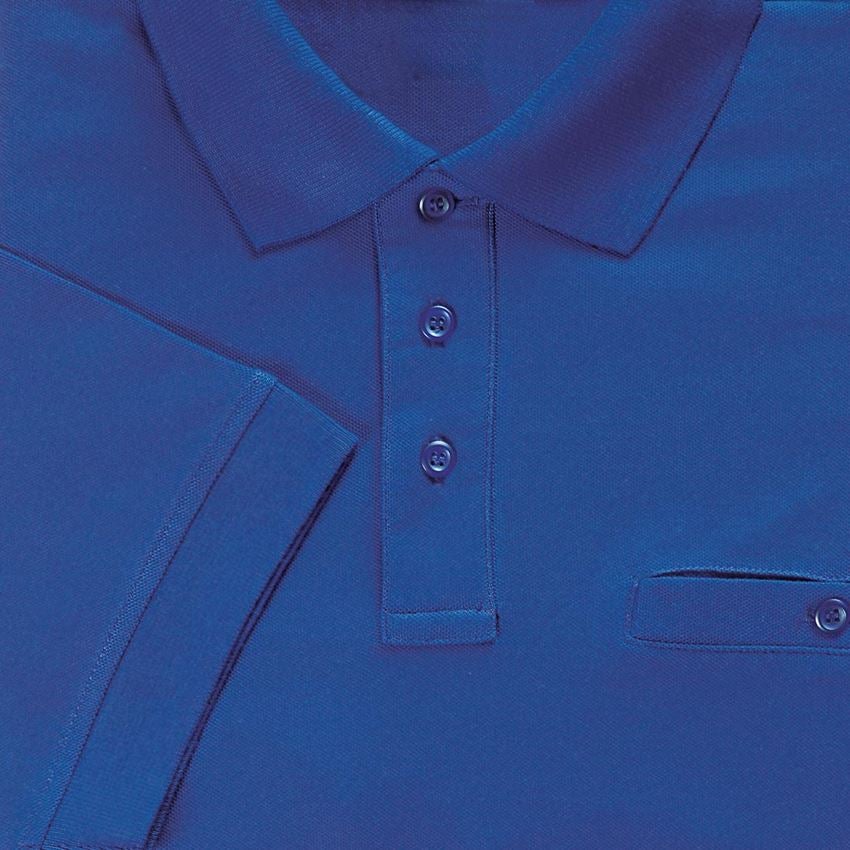 Shirts & Co.: e.s. Polo-Shirt cotton Pocket + kornblau 2