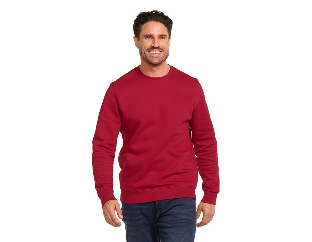 Shirts & Co.: e.s. Sweatshirt poly cotton + rot