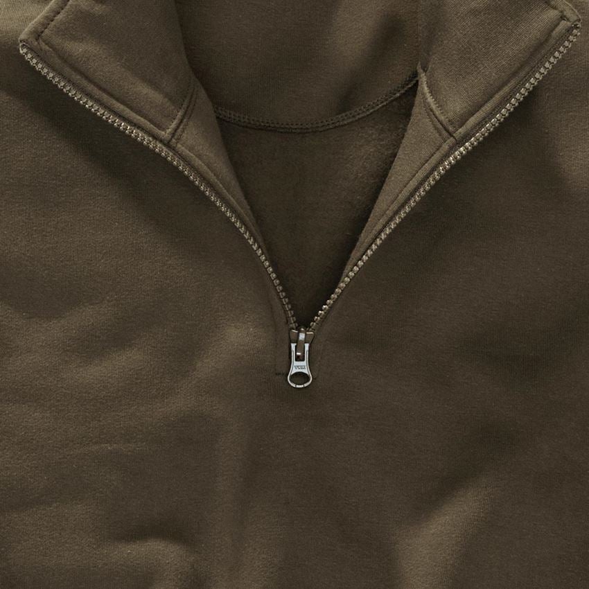 Shirts & Co.: e.s. ZIP-Sweatshirt poly cotton + oliv 2