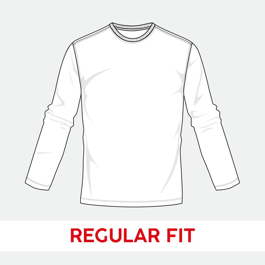 Shirts & Co.: e.s. Longsleeve cotton + weiß 2