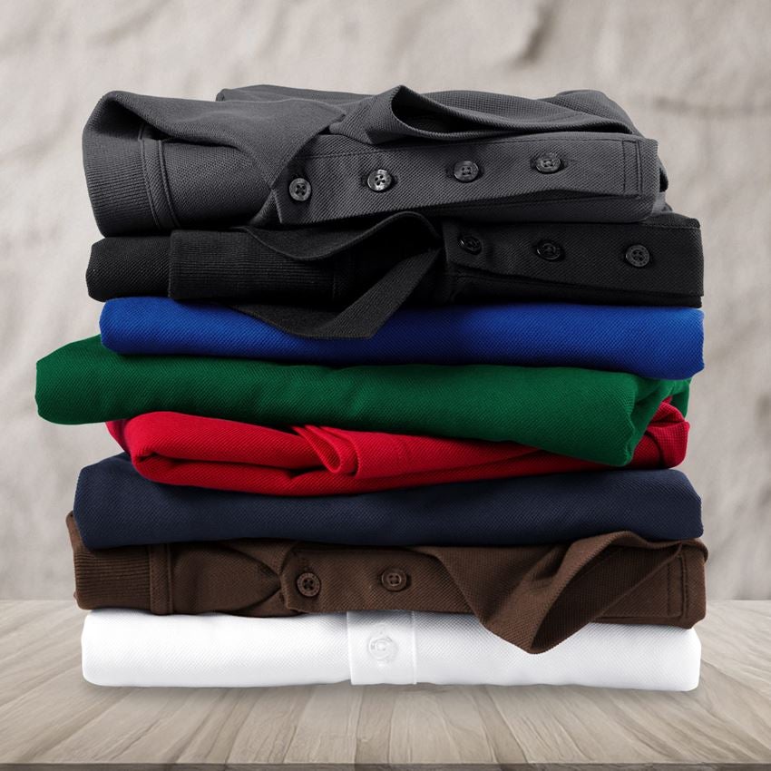 Shirts & Co.: e.s. Funktions Polo-Shirt poly cotton + dunkelblau 2
