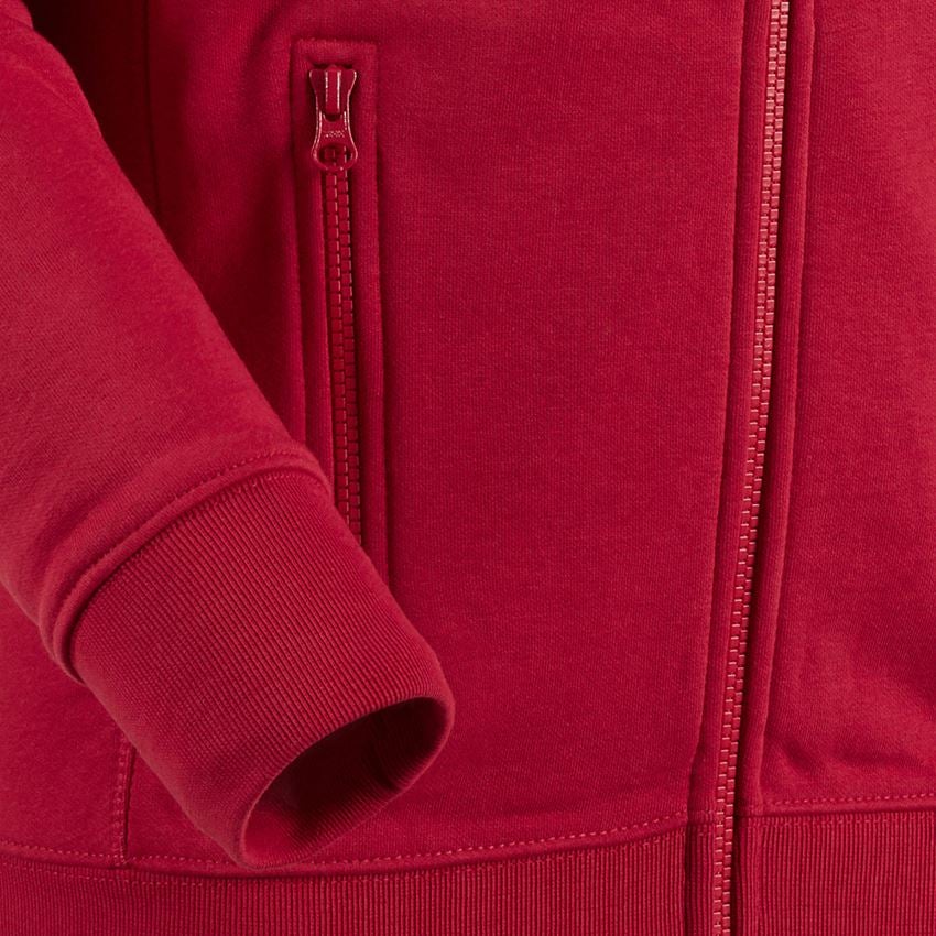 Shirts & Co.: e.s. Sweatjacke poly cotton + rot 2