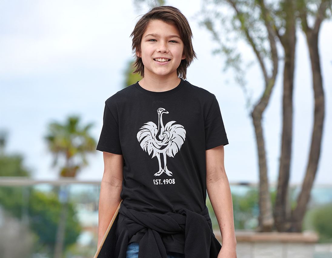Shirts & Co.: e.s. T-Shirt 1908, Kinder + schwarz/weiß