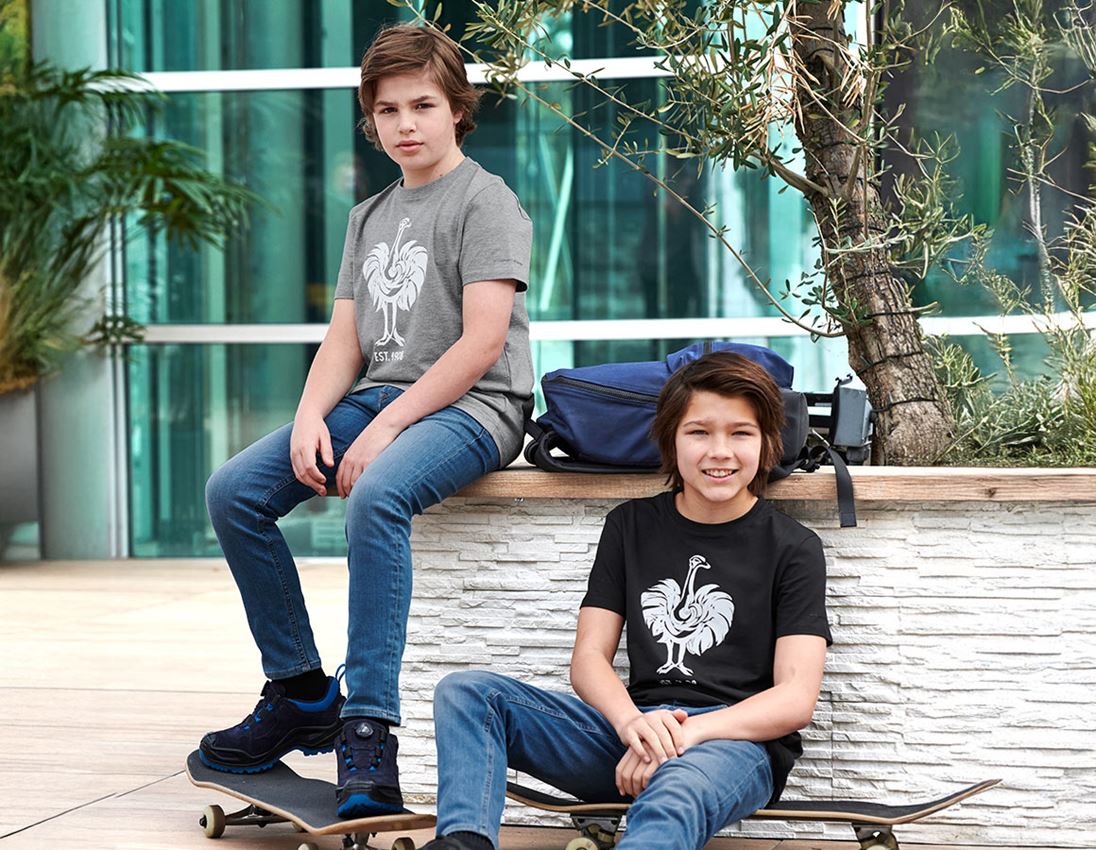 Shirts & Co.: e.s. T-Shirt 1908, Kinder + schwarz/weiß 1