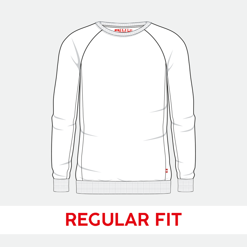 Shirts & Co.: e.s. Sweatshirt cotton stretch + graumeliert 2