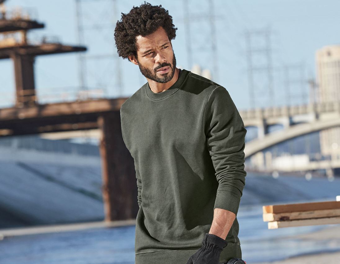 Shirts & Co.: e.s. Sweatshirt vintage poly cotton + tarngrün vintage 3