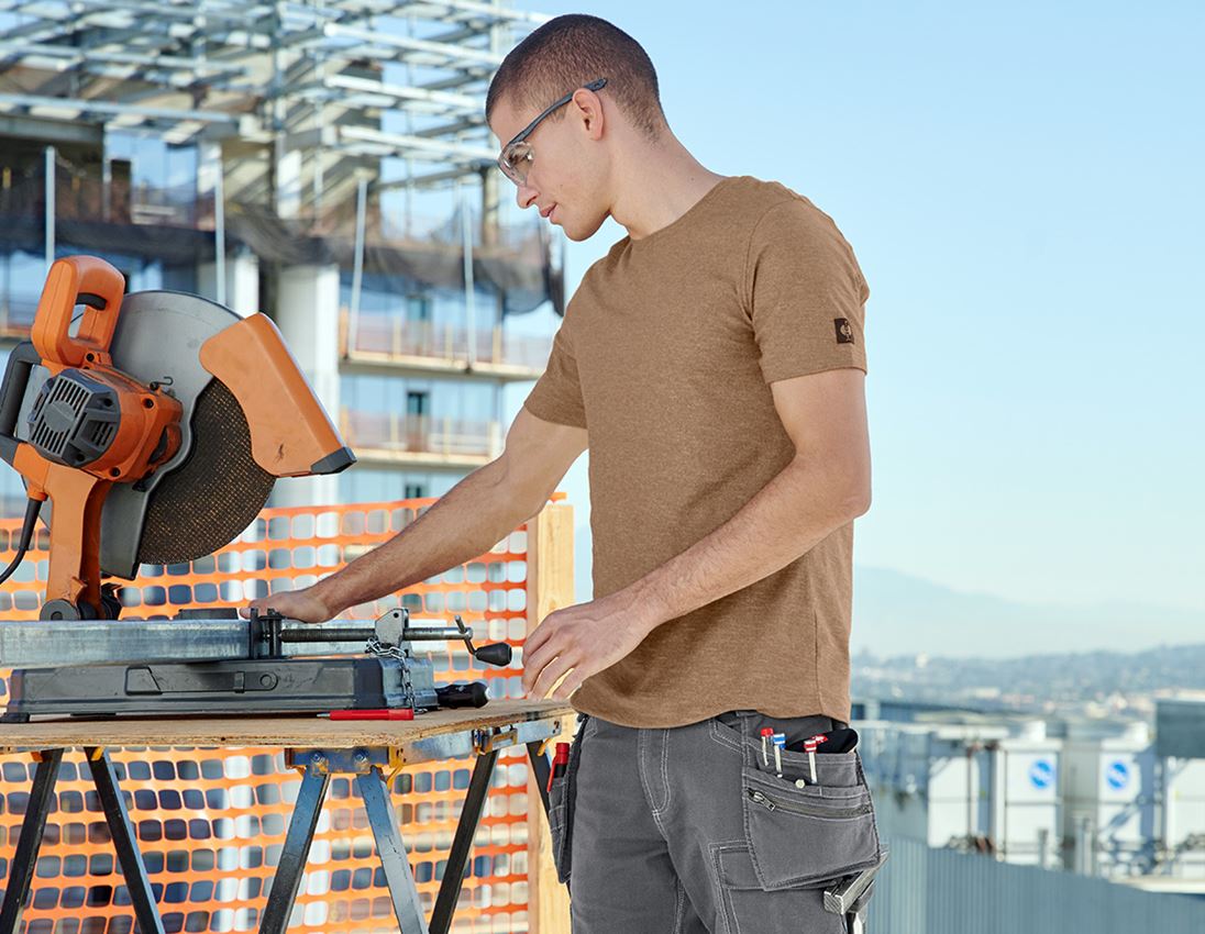 Shirts & Co.: T-Shirt e.s.vintage + sepia melange 1