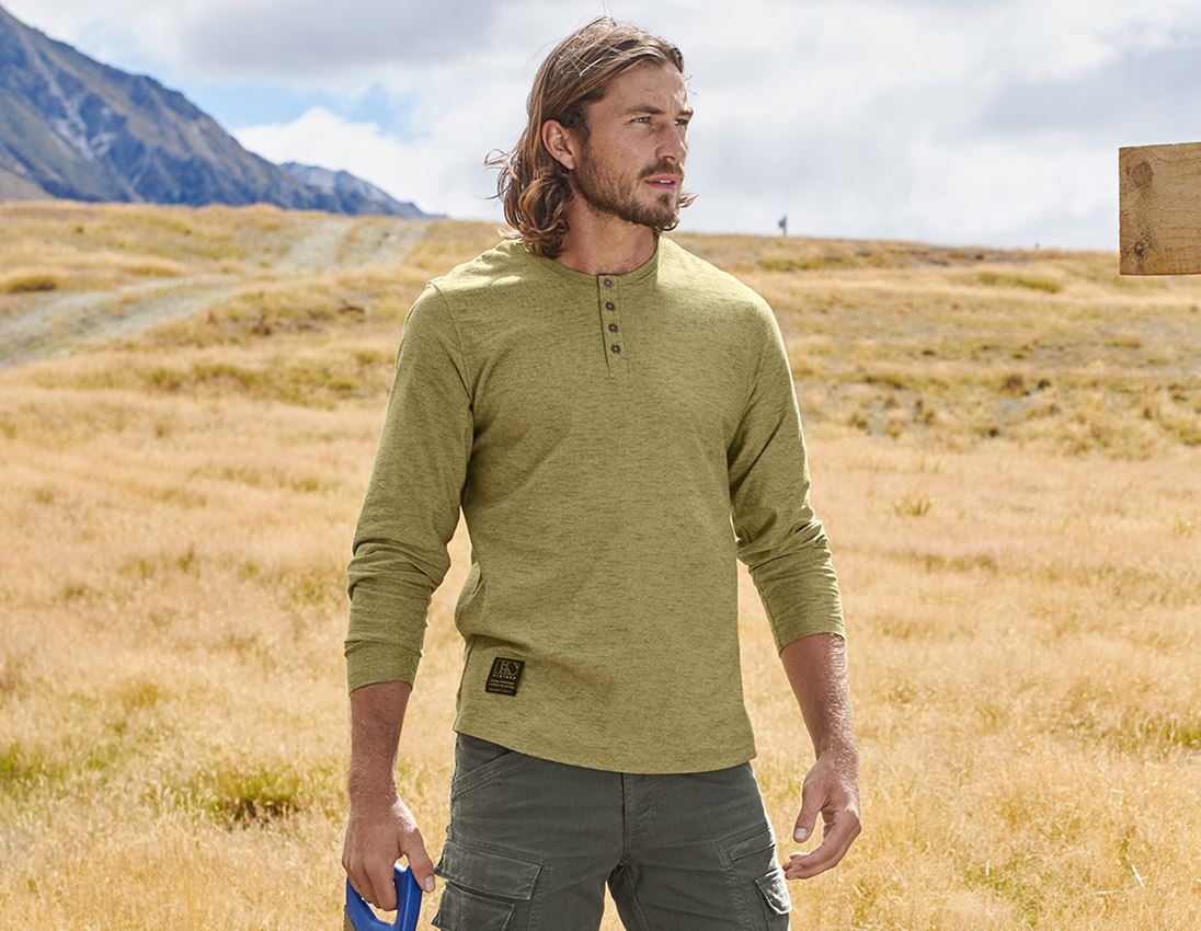 Shirts & Co.: Longsleeve e.s.vintage + moltongold melange