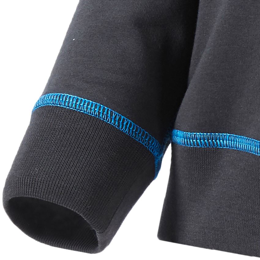 Shirts & Co.: Sweatshirt e.s.motion 2020, Kinder + graphit/enzianblau 2