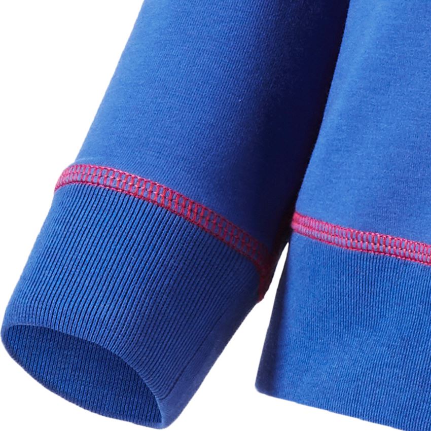 Shirts & Co.: Sweatshirt e.s.motion 2020, Kinder + kornblau/feuerrot 2