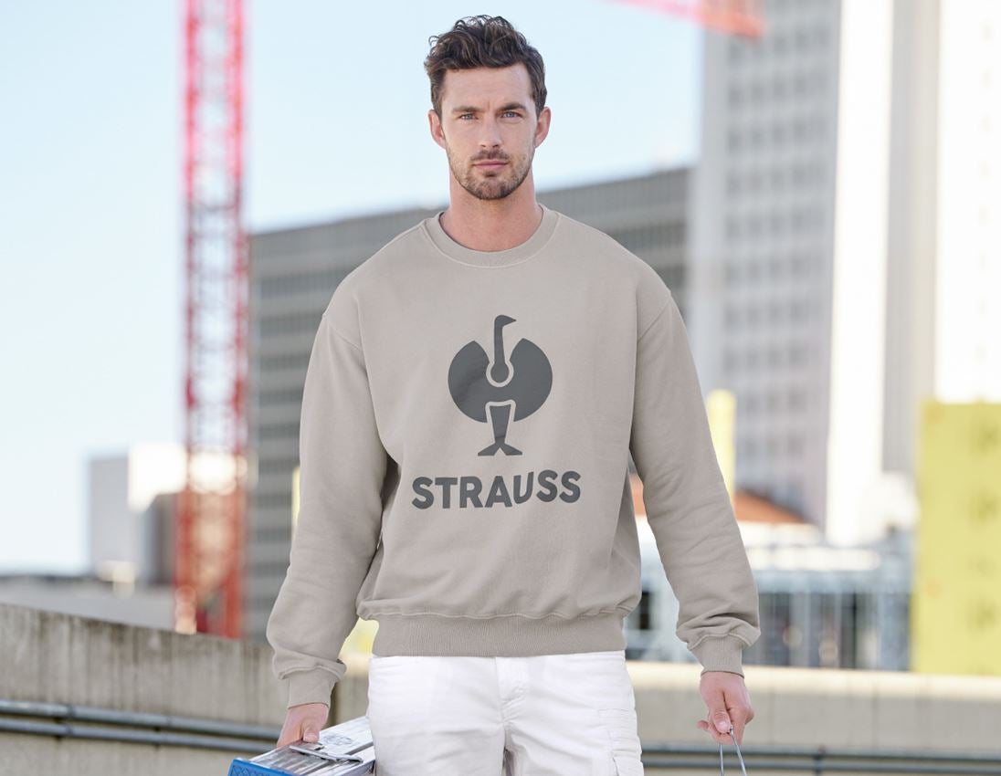 Shirts & Co.: Oversize Sweatshirt e.s.motion ten + opalgrau vintage