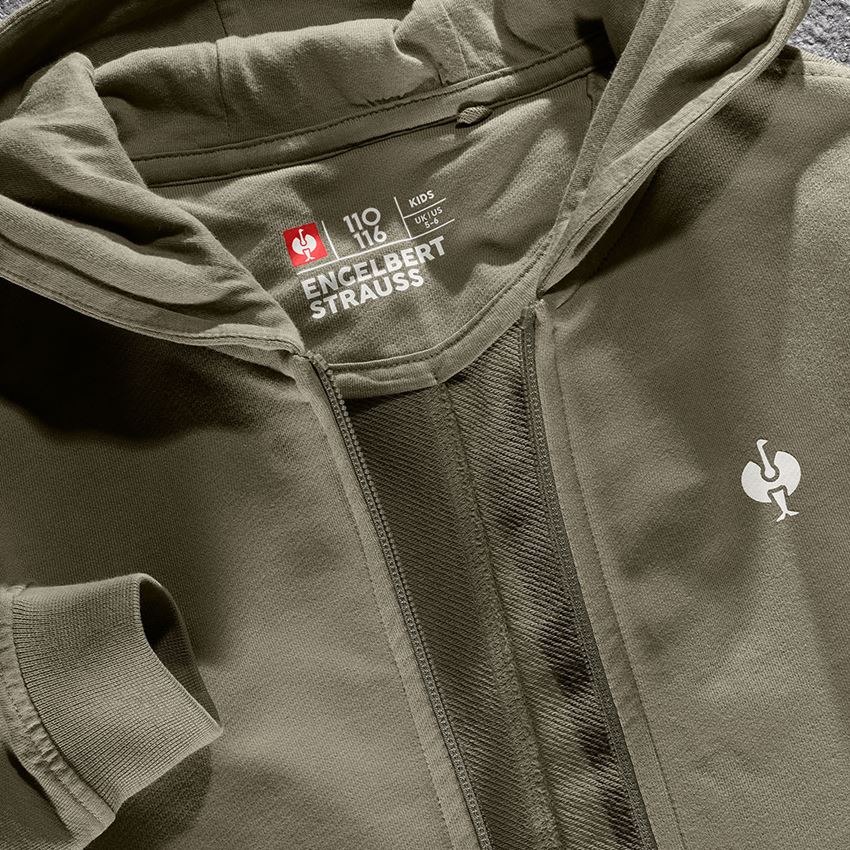 Themen: Kapuzensweatjacke e.s.motion ten, Kinder + moorgrün vintage 2