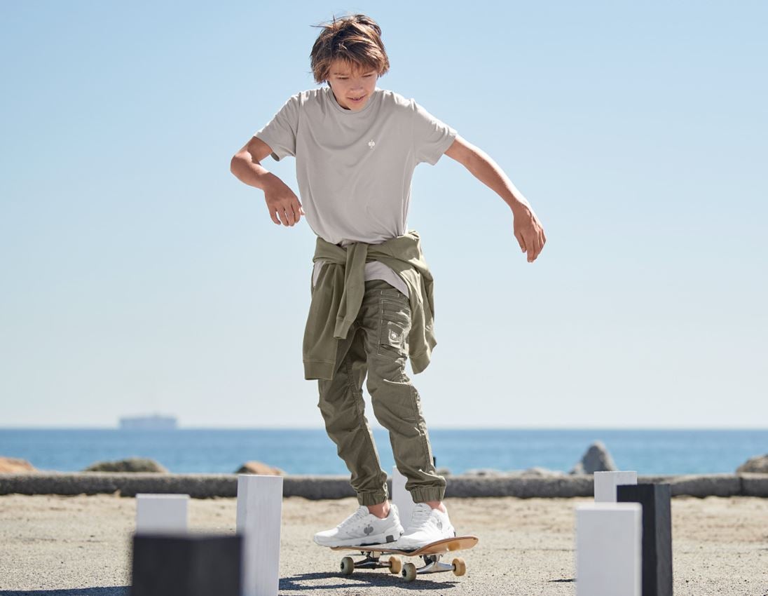 Shirts & Co.: T-Shirt e.s.motion ten pure, Kinder + opalgrau vintage 1