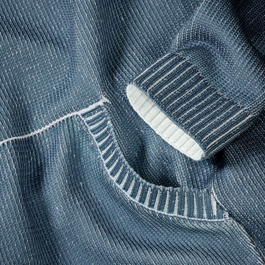 Shirts & Co.: Strickhoody e.s.iconic + oxidblau 2