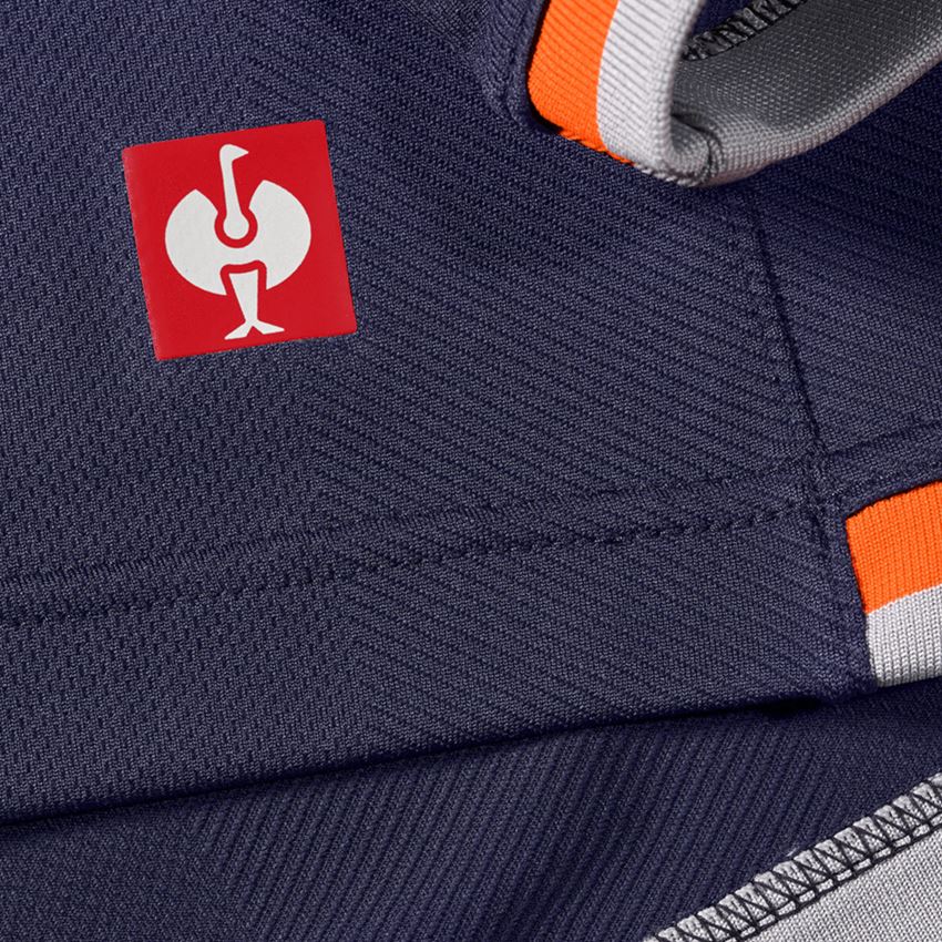 Shirts & Co.: Funktions T-Shirt e.s.ambition + dunkelblau/warnorange 2