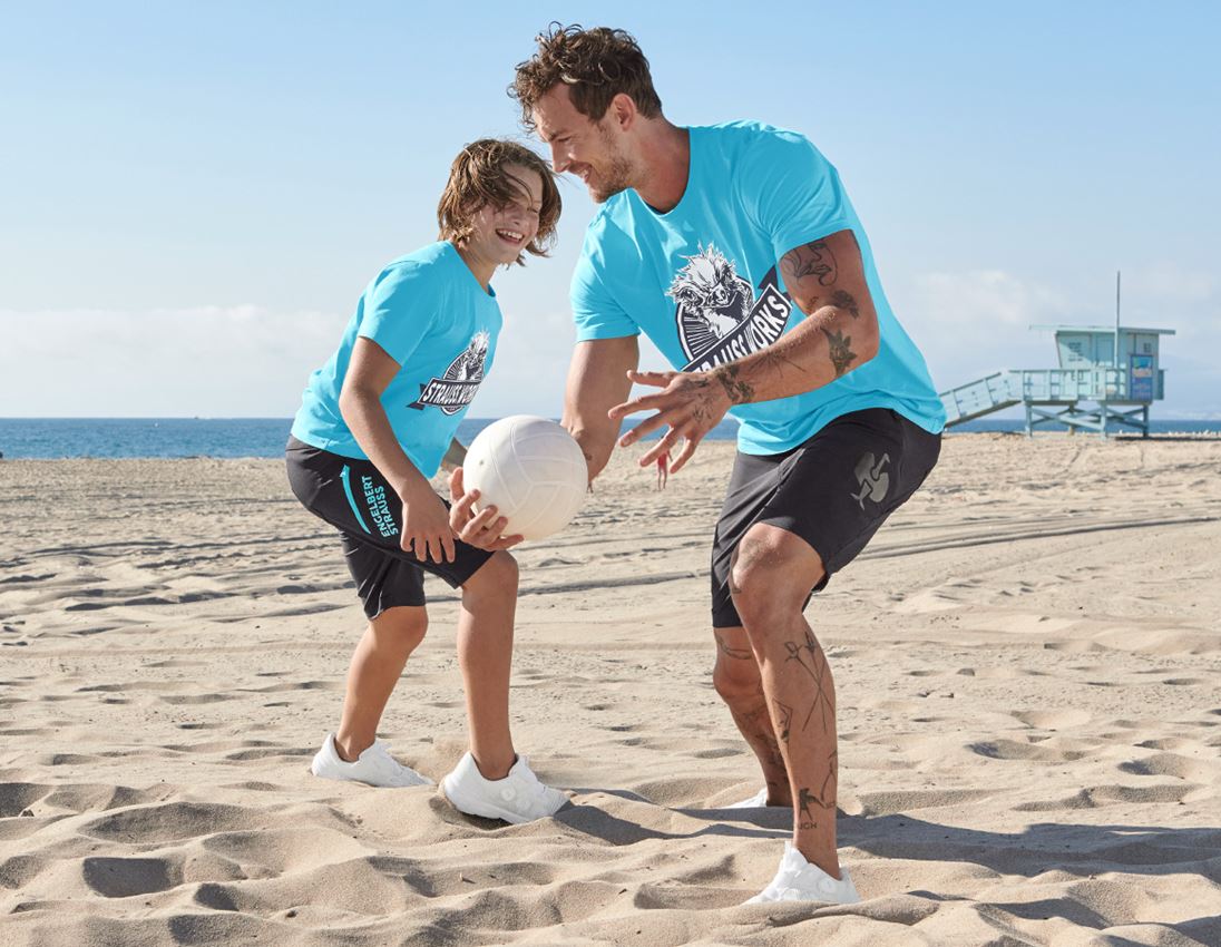 Bekleidung: e.s. T-Shirt strauss works + lapistürkis 1