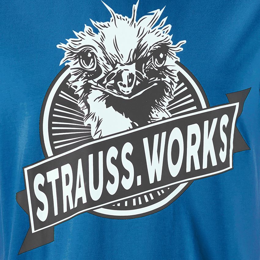 Bekleidung: e.s. T-Shirt strauss works + enzianblau 2