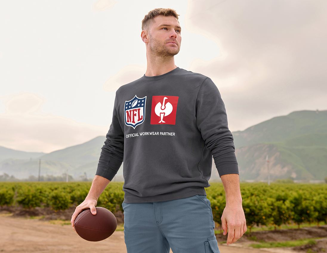 Große Geschenke: NFL Sweatshirt cotton + carbongrau