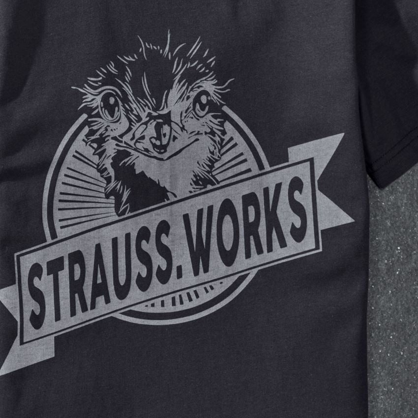 Shirts & Co.: T-Shirt e.s.iconic works, Damen + schwarz 2