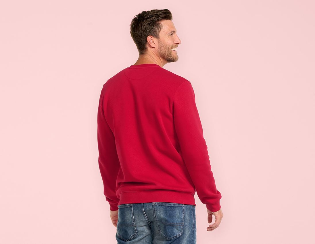 Themen: e.s. Sweatshirt poly cotton, long fit + feuerrot 2