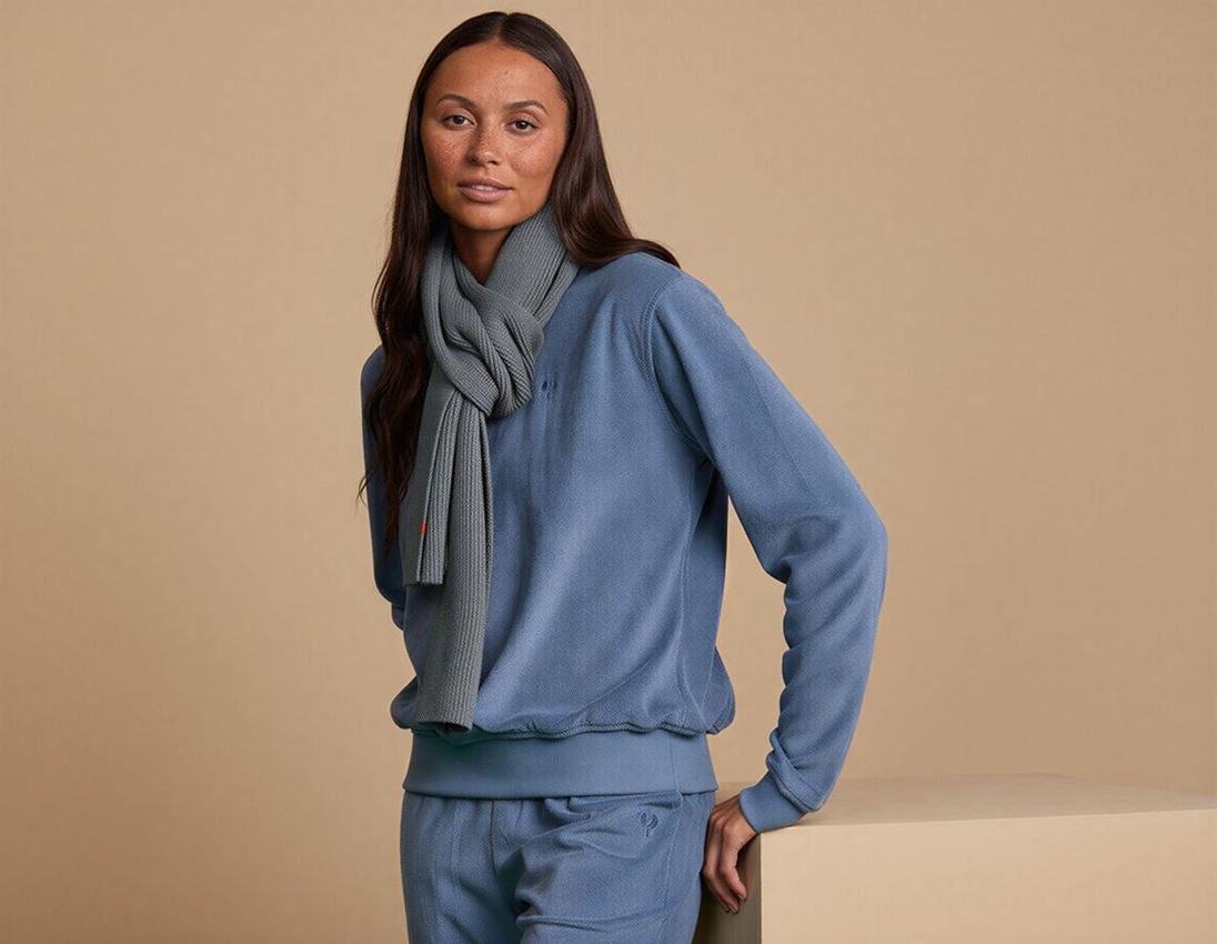 Shirts & Co.: e.s. Sweatshirt Terry, Damen + nordicblau