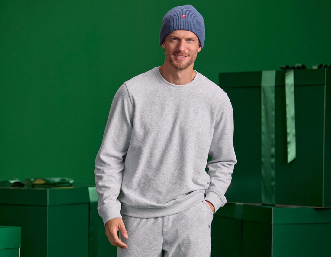 Kleine Geschenke: e.s. Sweatshirt Terry + graumeliert