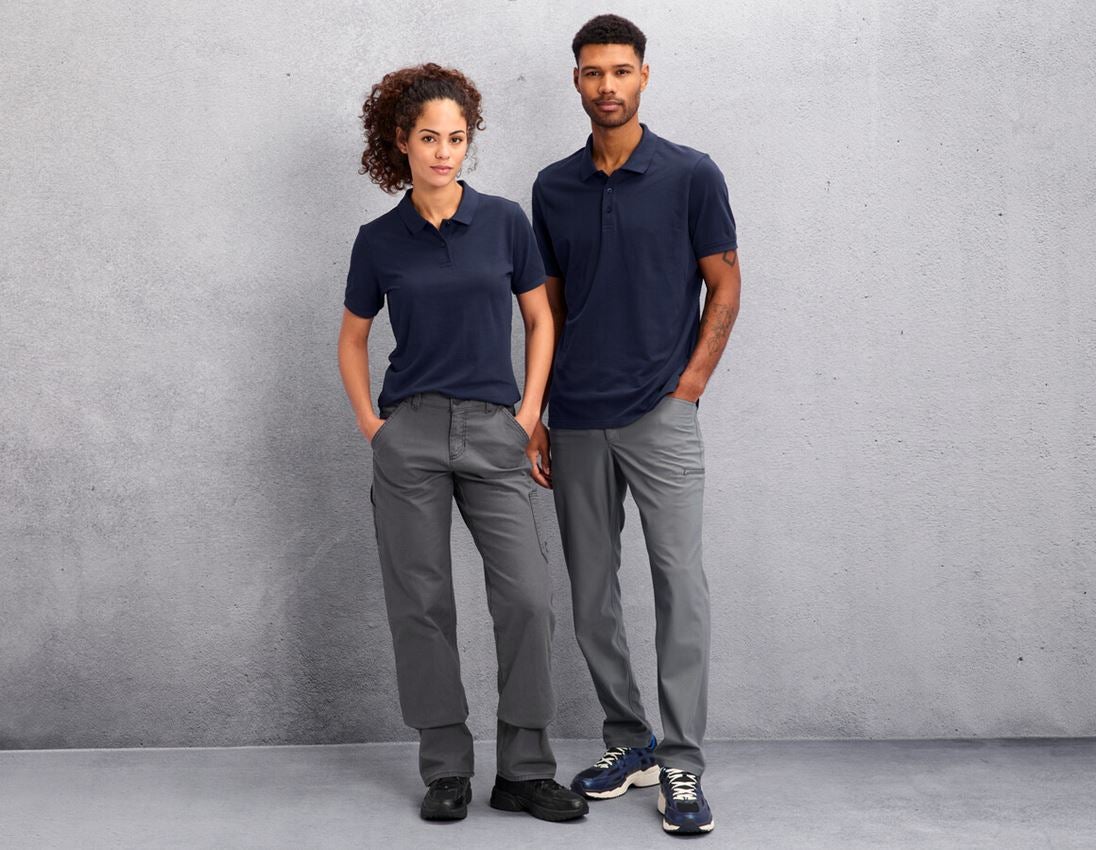 Shirts & Co.: e.s. Piqué-Polo cotton light + dunkelblau 1